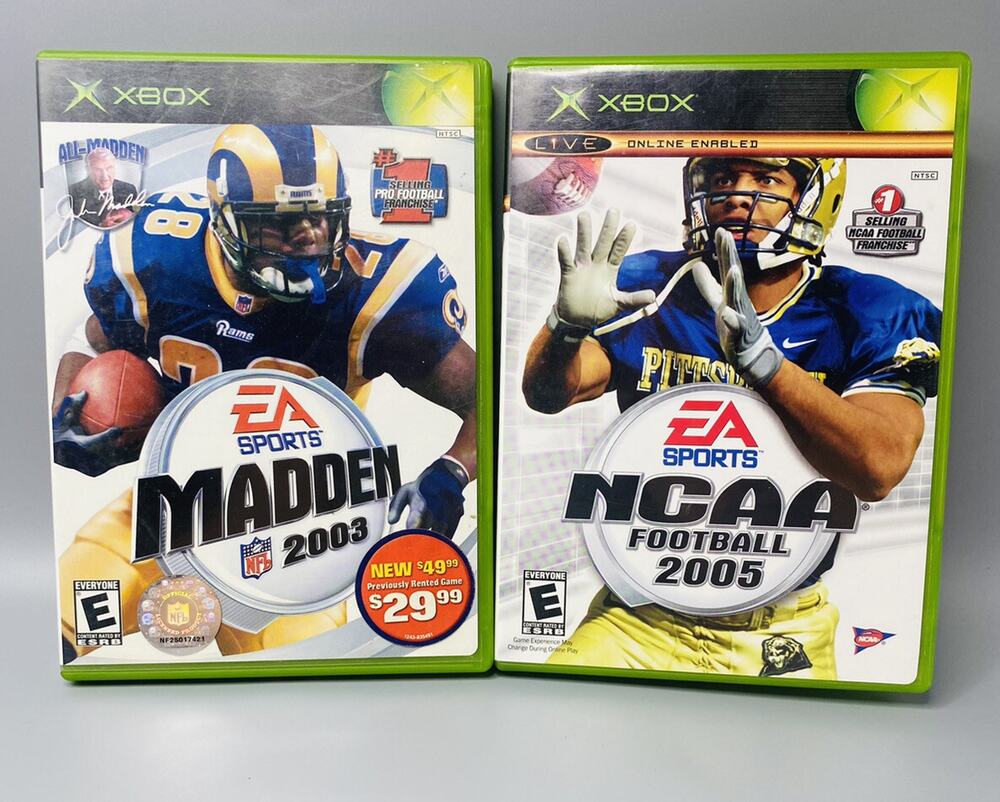 Xbox Madden 2003 and NCAA 2005 Lot